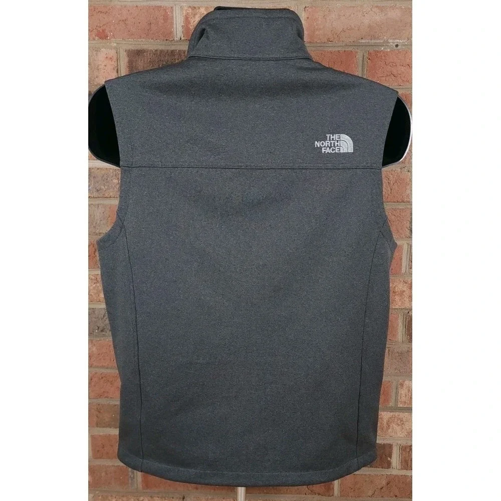 The North Face WindWall Vest Men Small Gray‎ Softshell Full Zip Jacket
